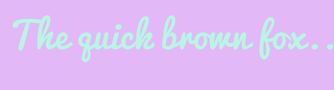 Image with Font Color B8F6E3 and Background Color E3B8F6